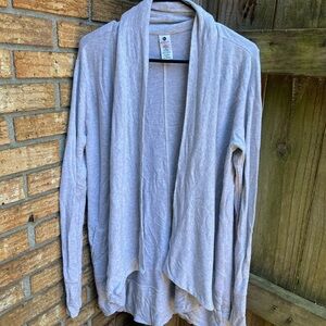 Active Life Heather Gray Drape Cardigan